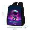 Space hockey Rugzak - Zwart middel -productfoto_formaten