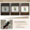 Schildpad - Water - Groen Light Box met batterij (Wandlamp kind) middel -USP_dimbaarNL