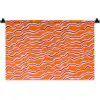 Retro - Golvend - Oranje Wandkleed katoen klein 269 -zz3d
