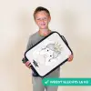 Prinses met kroon en roze hartjes Kinderkoffer - Zwart klein -sfeer4_NL