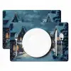 Kerstdorp - Kerst - Sneeuw - Winter Placemat vinyl groot -zzsfeer2_Kitchenyeah-website