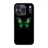 Vlinder - Groen - Opvallend Telefoonhoesje iPhone 17 Pro klein -3d
