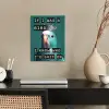 Parkiet - Turquoise - Quotes - Decoratie poster papier klein -sfeer1