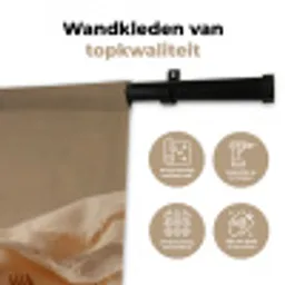 Vanilletaart - Cake - Romig Wandkleed katoen middel -sfeer2
