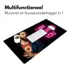 Man - Tekst - Neon Muismat XXL klein -sfeer4