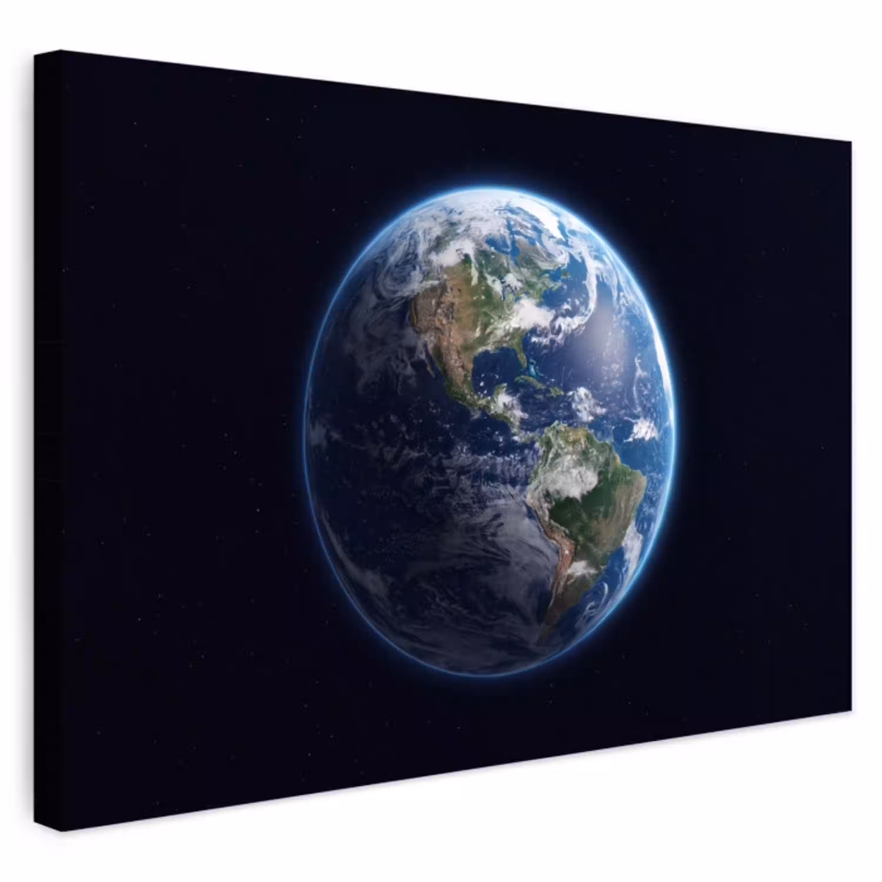 Aarde - Ruimte - Kosmos Tuinposter op houten frame 2 cm dik klein -3d