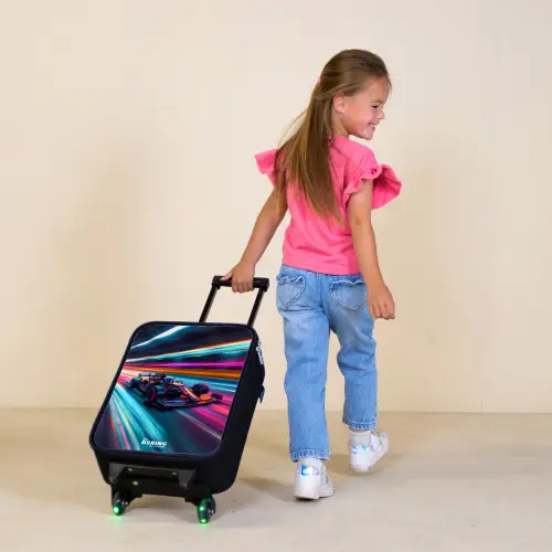 Spectrum speedster Kinderkoffer - Zwart klein -sfeer1