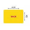 Smile - Roze - Geel Placemat vinyl groot -specs