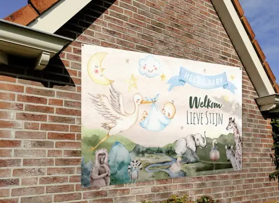 Tuinposter Spandoek Geboorte