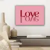 Love - Roze - Spiegeling canvas 2cm klein -sfeer6