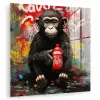 Aap - Graffiti - Dieren - Kunst - Flesje - Kleuren plexiglas 5mm klein -zzzproduct_nieuw