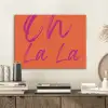 Oh la la - Oranje - Roze - Grafisch PET vilt klein -sfeer1