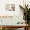Vloeiende vlakken - Harmonieus - Golvend tuinposter los doek klein -sfeer7