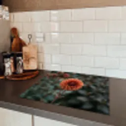 Dahlia - Bloem - Natuur - Sfeervol Inductie beschermer vinyl 3mm middel -sfeer3