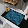 Keramiek - Structuur - Tegel - Blauw Inductie beschemer met haakjes klein 777 -sfeer1