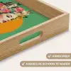 Retro - Vrouw - Stad - Zon Dienblad Rechthoek middel -USP_HandgreepNL