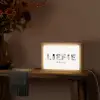 Liefie - Lettercollage Light Box met kabel (Tafellamp) klein -sfeer4