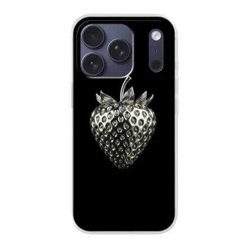Aardbei - Zaadstructuur - Realistisch Telefoonhoesje iPhone 17 Pro klein -3d