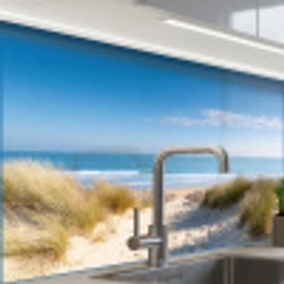 Strand - Zee - Duin - Zand - Zomer keuken achterwand sample klein -zzzz3d_schuin