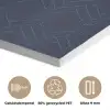 Hexagon - Patroon - Blauw PET vilt klein 837 -closeup_NL