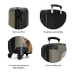 Klassiek - Humor - Kleurrijk NBS - Handbagage koffer - Volwassenen Unisex middel zzzzzzzbolletjes_FR