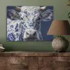 Koe - Delfts - Blauw - Artistiek PET vilt klein -sfeer2