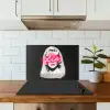 Neon - Letters - Vintage - Vrouw keuken achterwand spatscherm klein -sfeer2