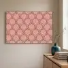Waaiermotief - Patroon - Roze Textielframe zwart klein -sfeer2