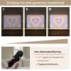 Hartvorm - Pastelkleuren - Tie Dye Light Box met batterij (Wandlamp kind) middel -USP_dimbaarNL
