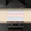Strepen - Zomer - Kleuren keuken achterwand spatscherm klein 900 -sfeer1