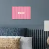 Roze - Gestreept - Belle poster papier klein -sfeer2