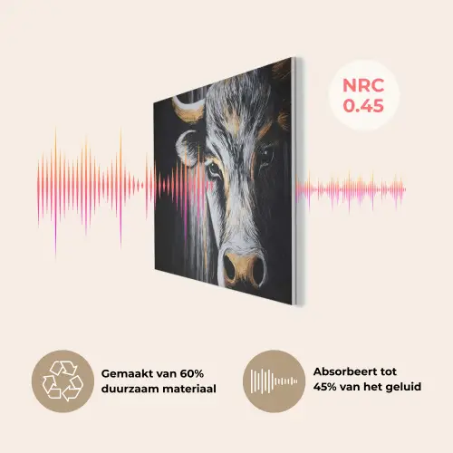 Stier - Hoorns - Snuit - Goud PET vilt klein -USP_NL