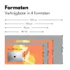 Vogels - Cirkels - Geel Muismat XXL klein -sfeer5