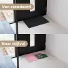 Tekst - Grafisch - Groen - Schaduw Deurmat klein -voor-na_NL