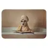 Bad - Hond - Boek - Zonnebril Badmat klein -3d