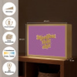 Manifest that shit - Paars - Glitter Light Box met batterij (Wandlamp) middel -USP_websiteoverzichtDE