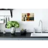 Modern - Kunst - Beige - Industrieel Muursticker klein -keuken