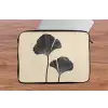 Bladeren - Minimalistisch - Zwart laptophoes neopreen klein -tafel