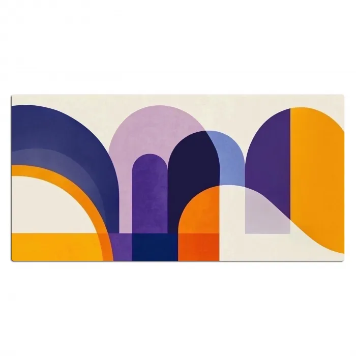 Vormen - Abstract - Grafisch - Oranje Muismat XXL klein -3d_leeg