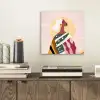 Vrouw - Zon - Kleurrijk aluminium wit klein -sfeer1