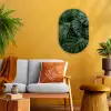 Planten - Jungle - Bladeren - Tropisch Wandcirkel Ovaal Forex klein -sfeer4