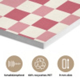 Patroon - Schaak - Roze PET vilt klein 837 -closeup_DE