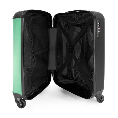 Appie avocado Koffer - NBS - Handbagage middel -binnenkant