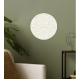 Abstract - Ruiten - Beige Wandcirkel behangsticker klein 186 -sfeer2