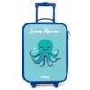 Octopus - Water - Blauw Kinderkoffer - Blauw klein -zz3dotto