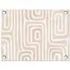 Decoratief - Labyrint - Beige tuinposter los doek klein -3d
