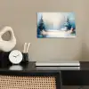 Bos - Winter - Natuur - Abstract - Sneeuw poster papier klein -sfeer1