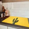 Cactus - Groen - Minimalistisch Inductie beschermer vinyl 3mm klein -sfeer3