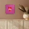 Girl power - Hart - Roze - Rood plexiglas 5mm klein -sfeer5
