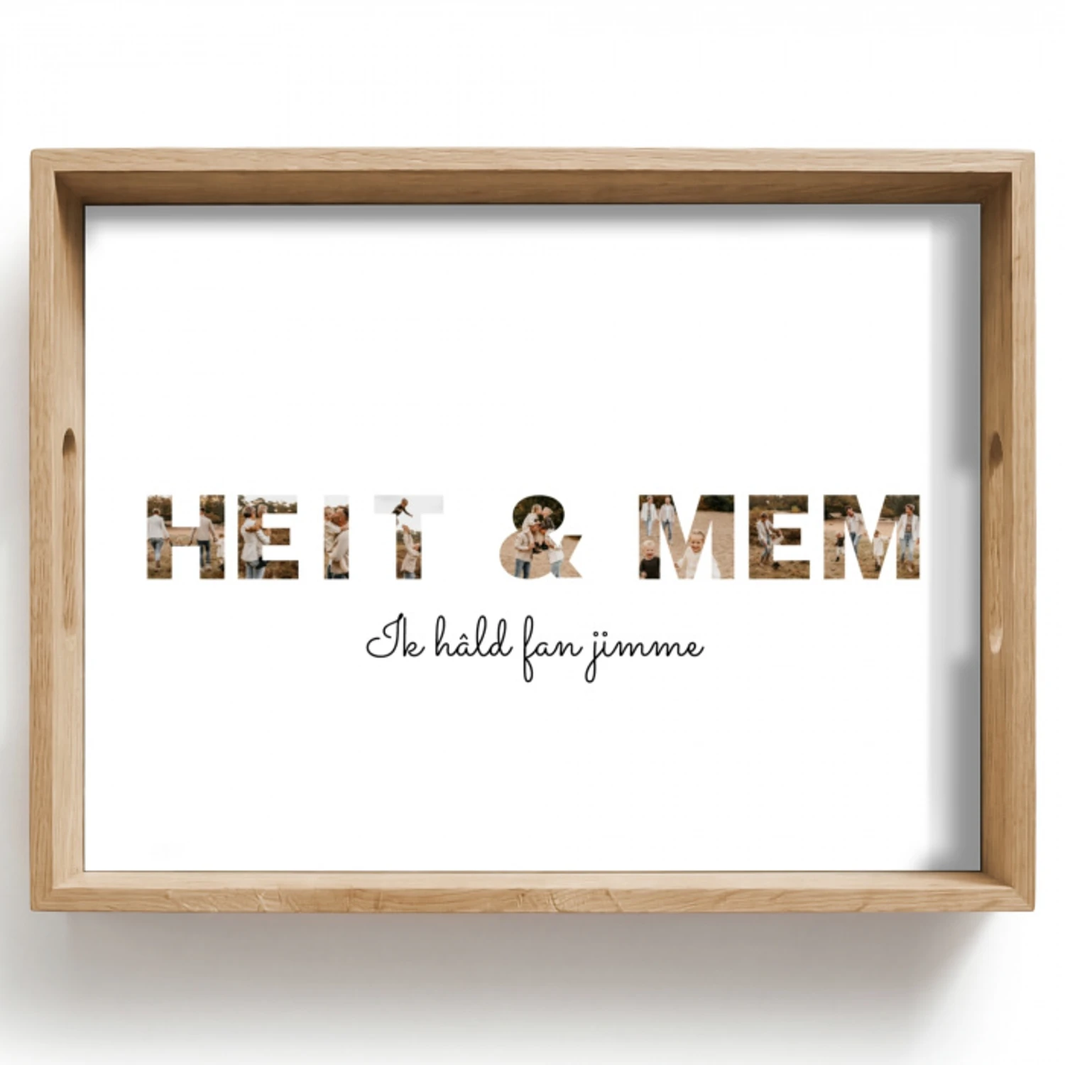 Heit & Mem - Lettercollage Dienblad Rechthoek middel -z3d_shopping